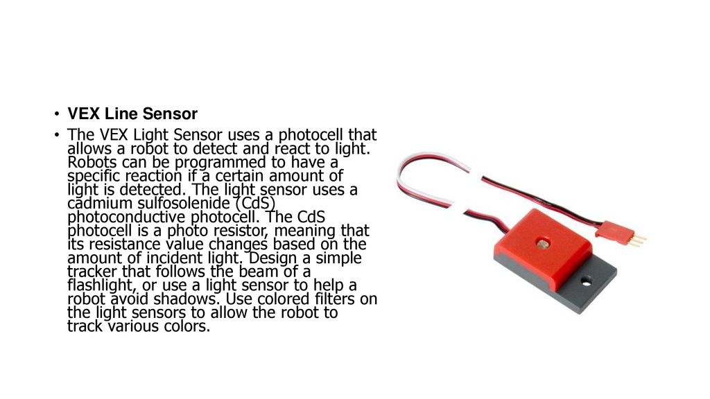 Vex hotsell light sensor